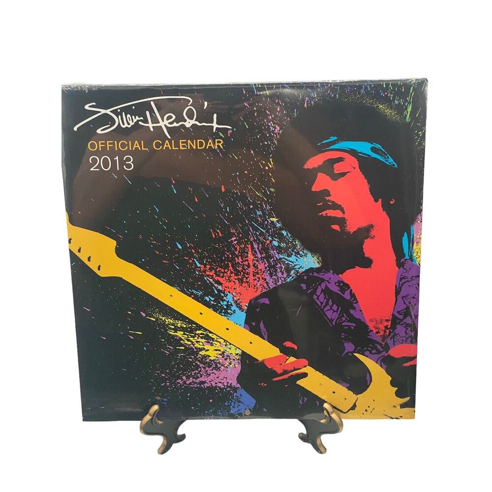 Official Jimi Hendrix 2013 Wall Calendar New Sealed Collectors Item Memorabilia